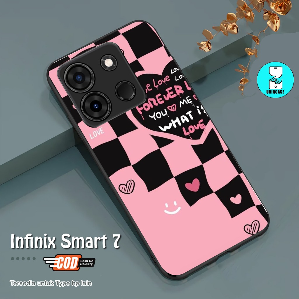 CASE GLOSSY INFINIX SMART 7 dan ALL TYPE SMARTPHONE & ANDROID Bisa request tipe Cassing Hp - Case Te