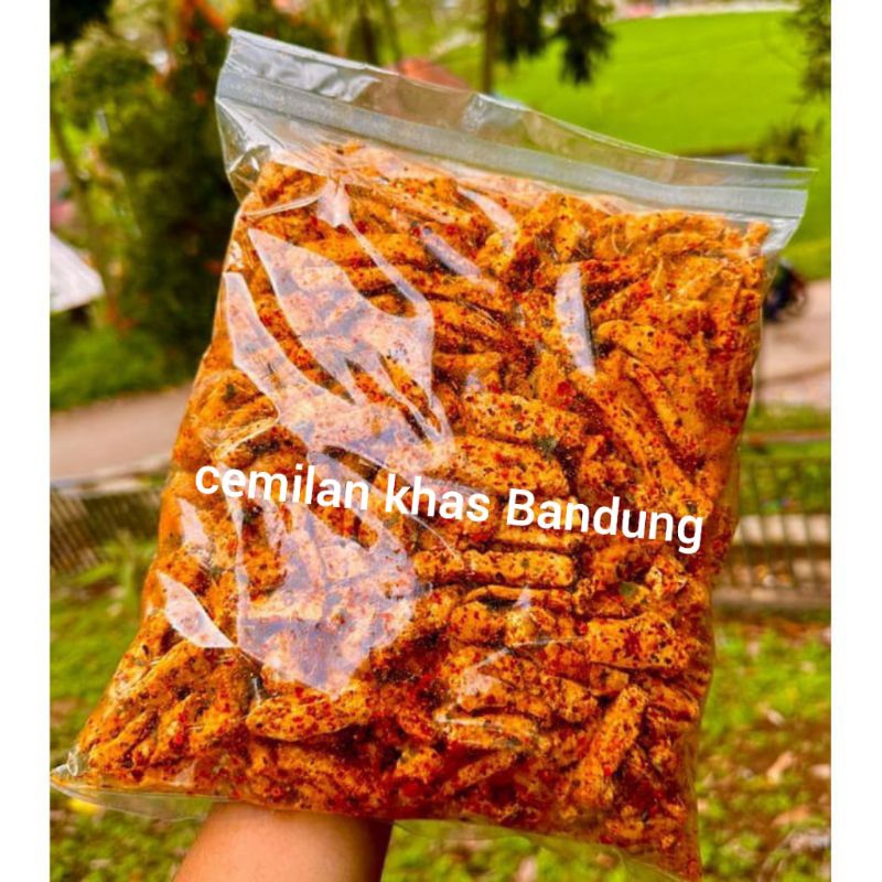 

basreng pedas hot cemilan khas Bandung basreng goreng 1kg basreng rasa pedas enak mantap