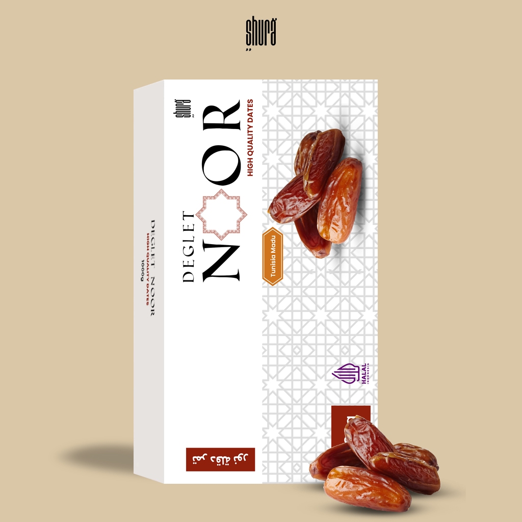 

Shura Kurma Tunisia 1 kg Deglet Noor Premium Original High Quality