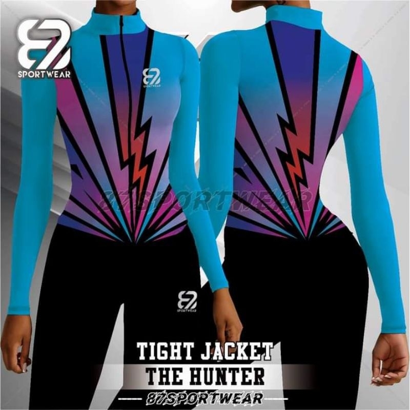 Baju senam 87 Sportwear Tight Jacket The Hunter