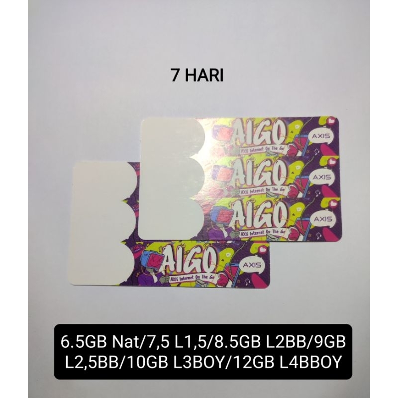 VOUCHER AXIS 7 HARI TOTA KUOTA SESUAI AREA MASING MASING