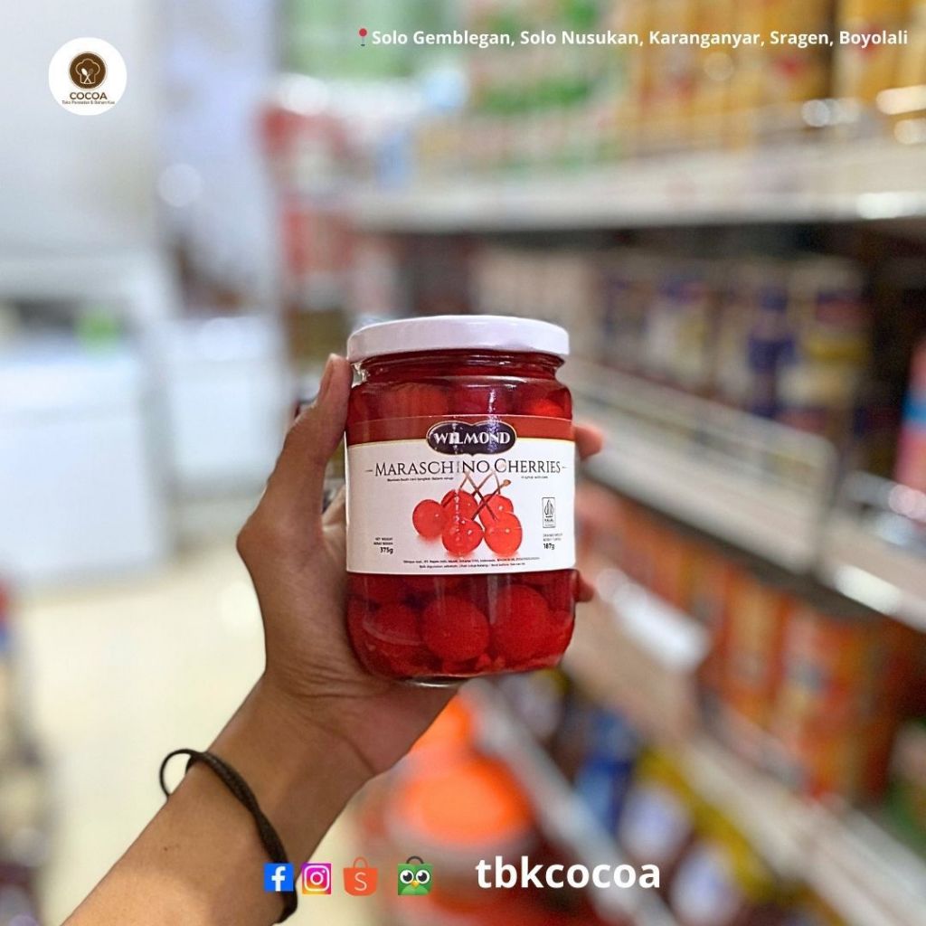 

MARASCHINO RED CHERRY TANGKAI 375 GR