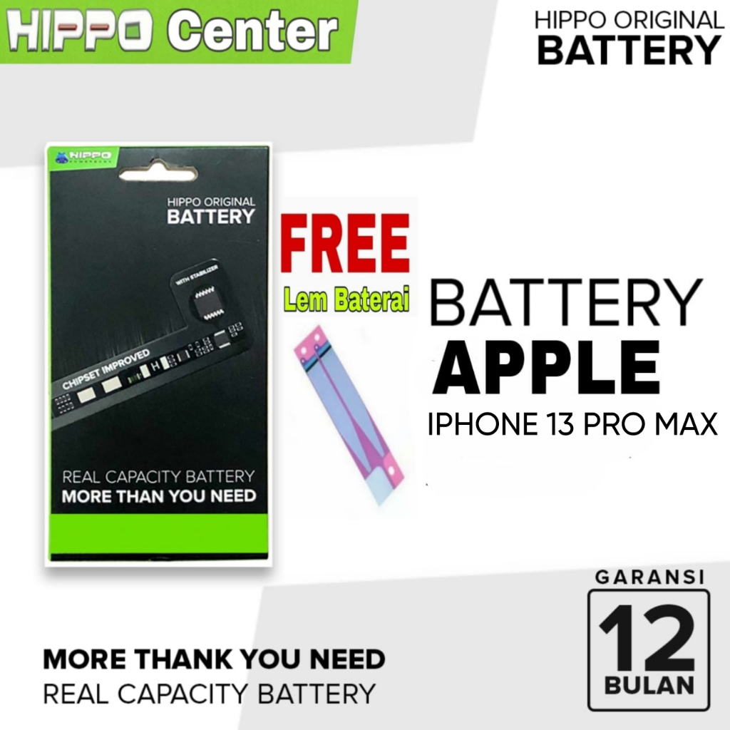 Hippo Baterai iPhone 13 Promax battery hippo iPhone 13Promax