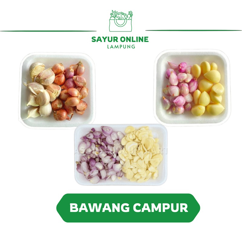 

Bawang merah Kupas / Bawang putih Kupas / Bawang Campur /Bawang iris