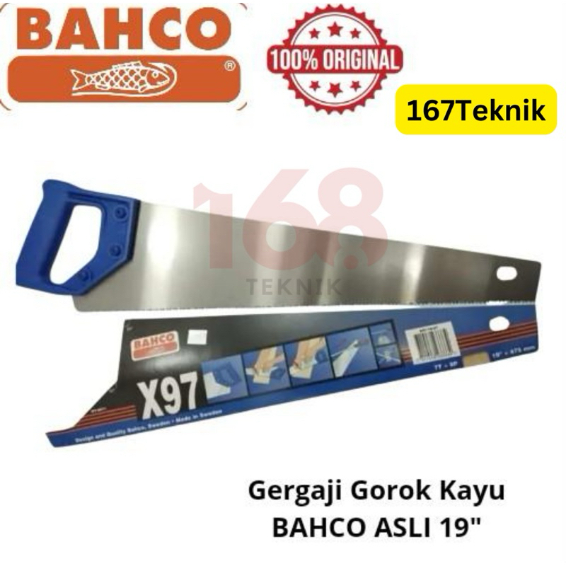 168Teknik Gergaji Kayu 19" BAHCO 100% ORIGINAL/Gergaji Gorok Kayu BAHCO ASLI 19 inch