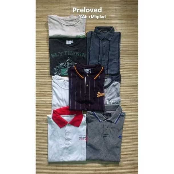 preloved bundling kaos pria paket usaha