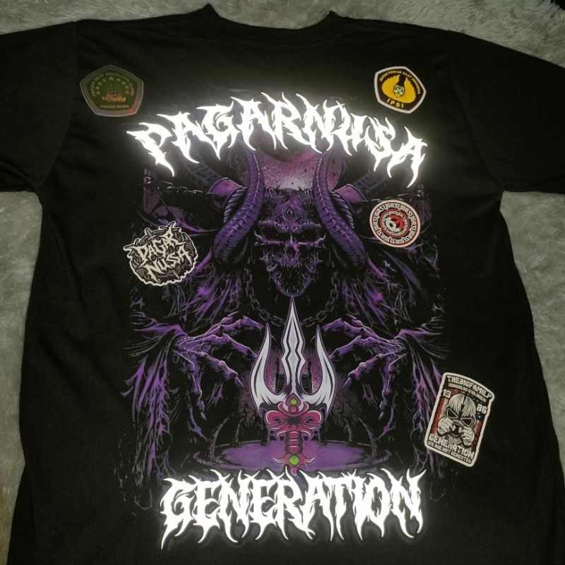 kaos pagar nusa menyala reflektif