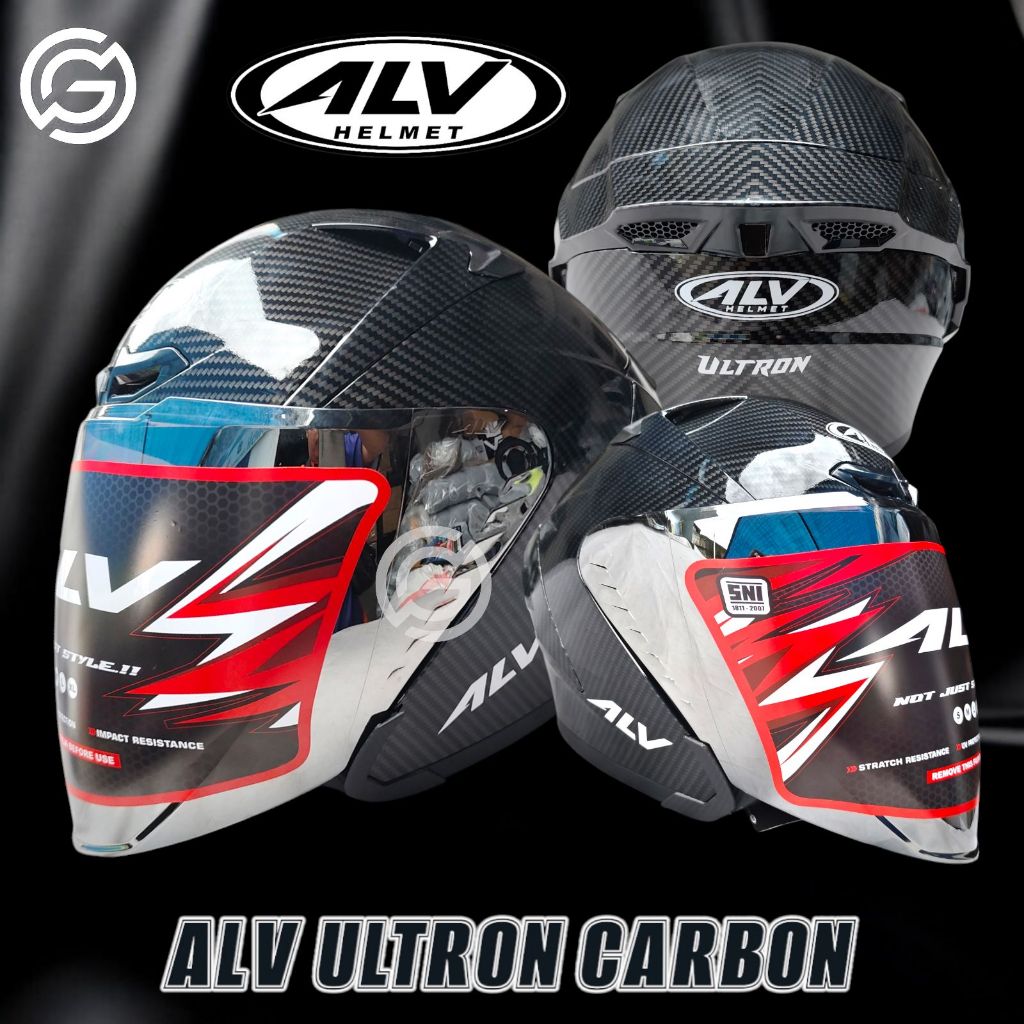Helm ALV Ultron Carbon Series Half Face