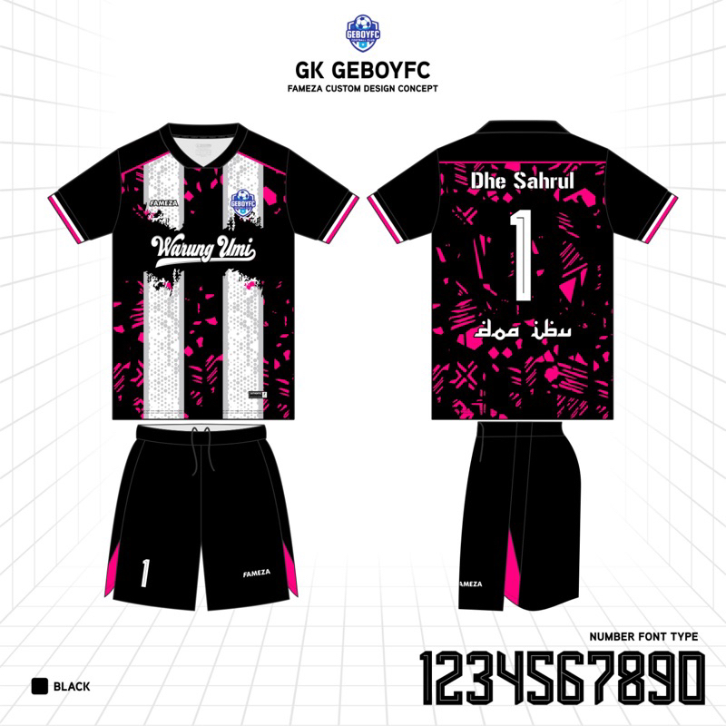 Jersey Bola Setelan Hitam Dryfit Jarum Brazil