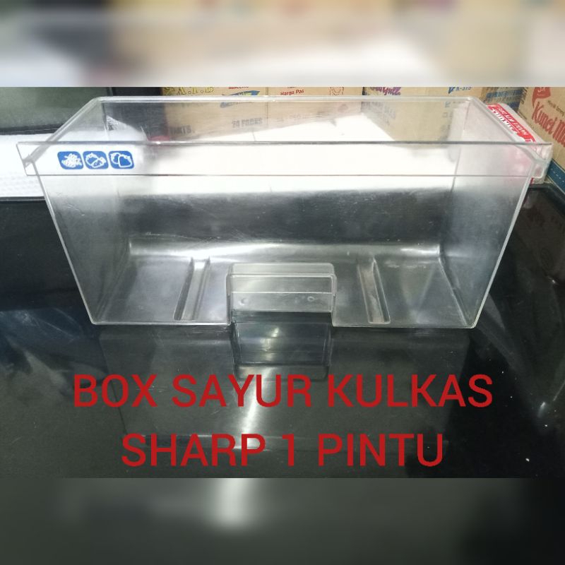 BOX SAYUR KULKAS SHARP 1 PINTU.SECOND ORI