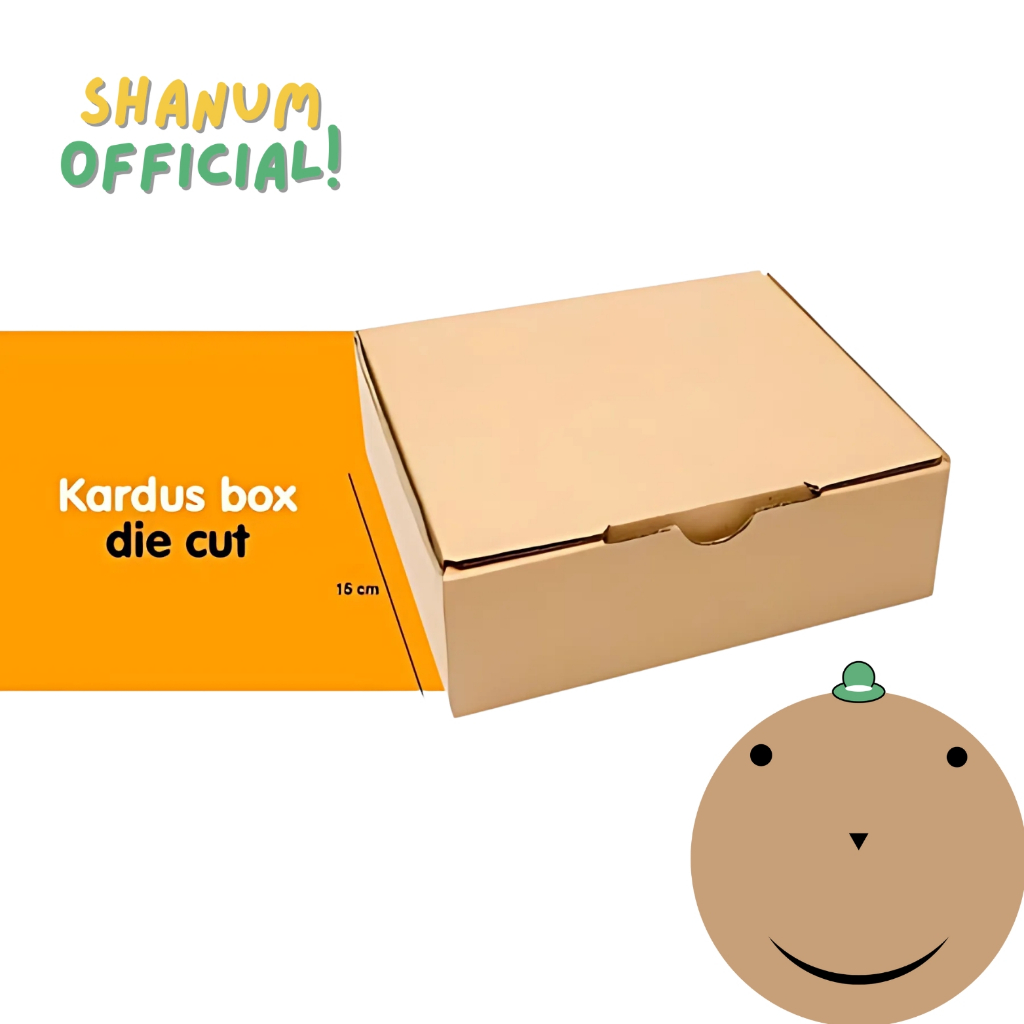 

Kardus - Die Cut 15x15x5 | Karton Corrugated | Box Kotak Packing Souvenir | Dus Kotak Kado Hampers Polos