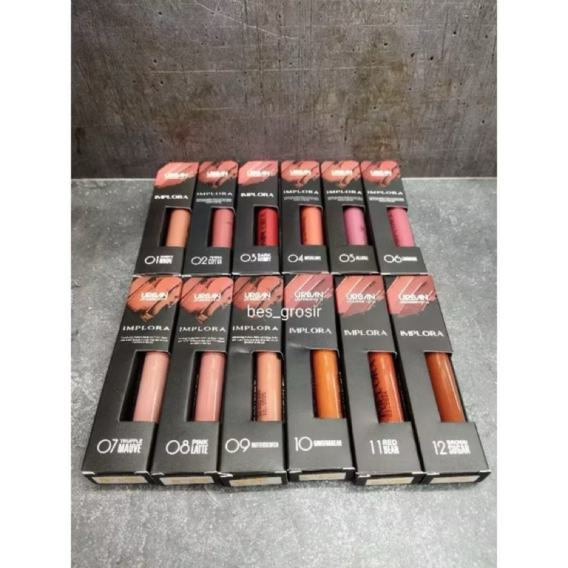 IMPLORA LIPCREAM /LIP TINT / LIP SATIN 1 lusin mix