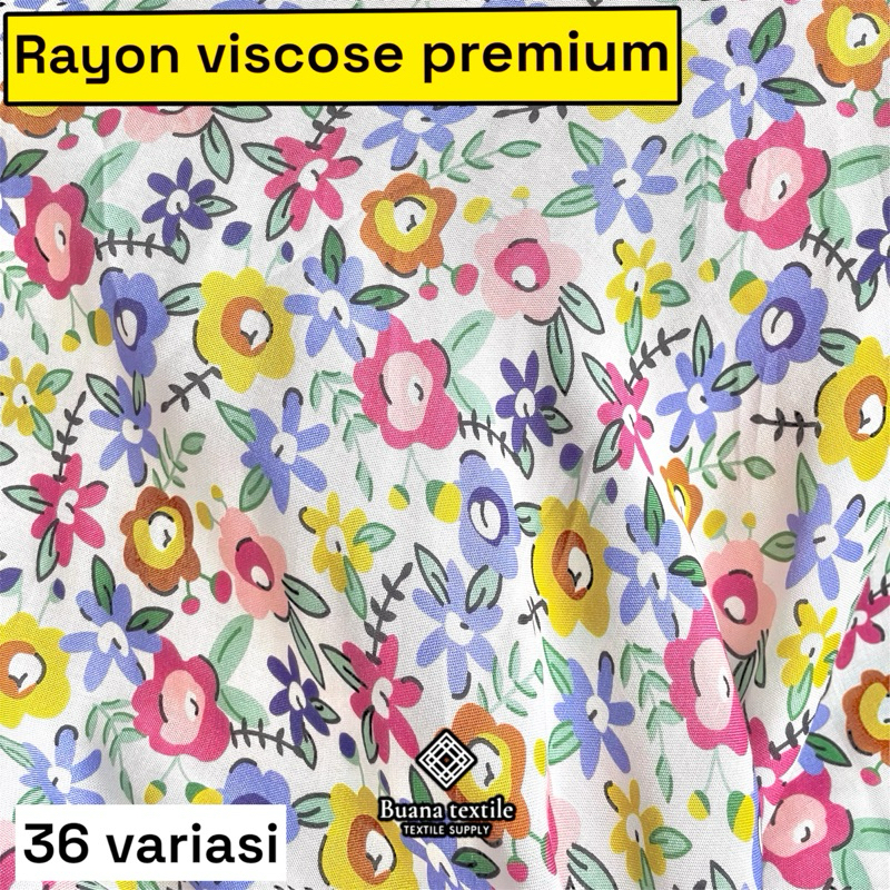 KAIN KATUN RAYON VISCOSE PREMIUM | KAIN KATUN RAYON MOTIF PREMIUM | KATUN RAYON MOTIF CANTIK | KATUN