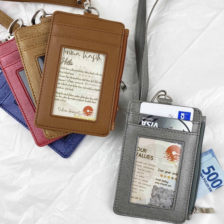 

Buruan Ambil ID Card Holder Tali 5 Slot kartu 1 Slot Bersleting TERHITS mewahnian SPARK