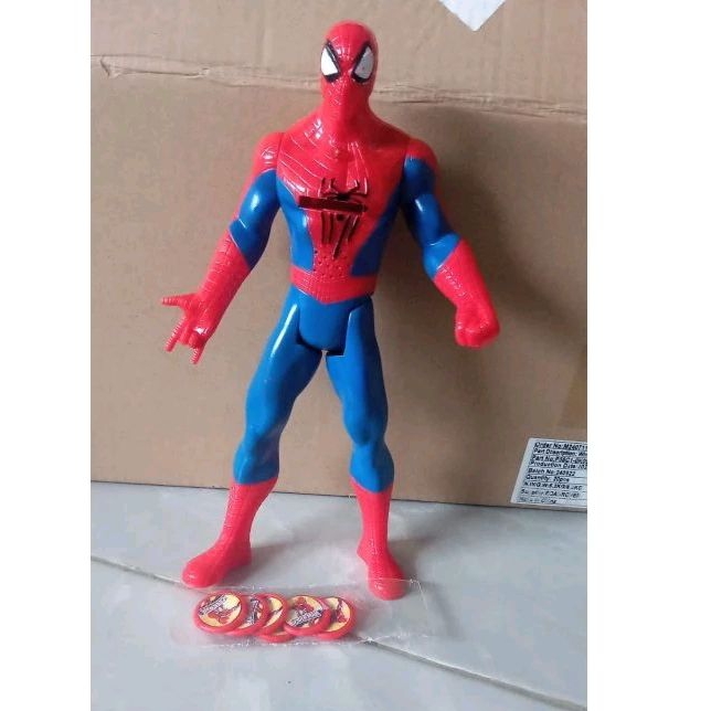 Mainan Robot Spiderman Nyala 26 cm JunDW
