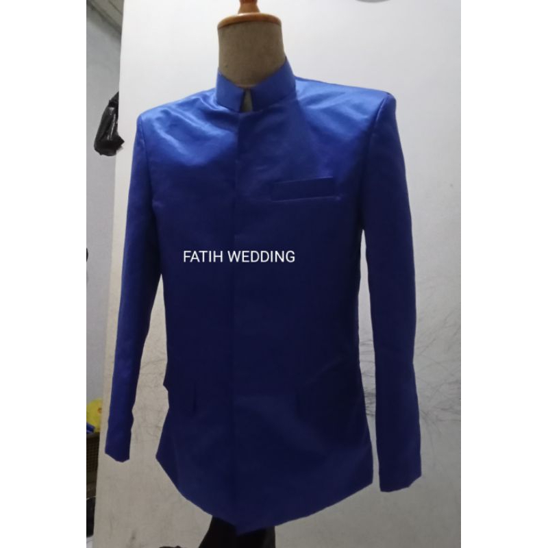 beskap bapak/beskap bapak besan/beskap bapak hajat/jas bapak/beskap bapak hajat warna biru