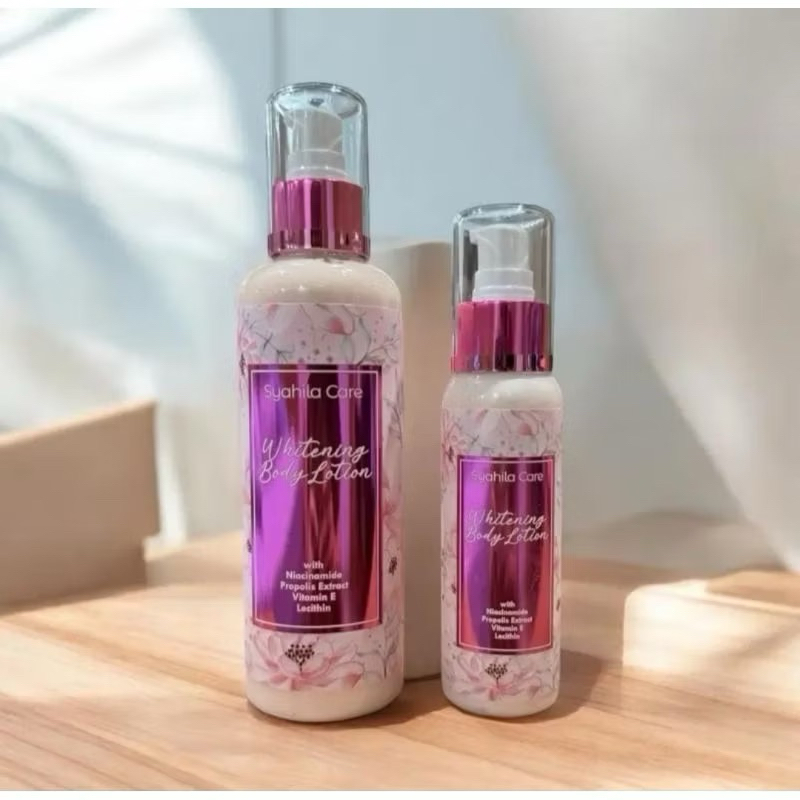 Syahila Care Whitening Body lotion Formula lama Kemasan Baru  | Bibit Pemutih Booster Syahila Care