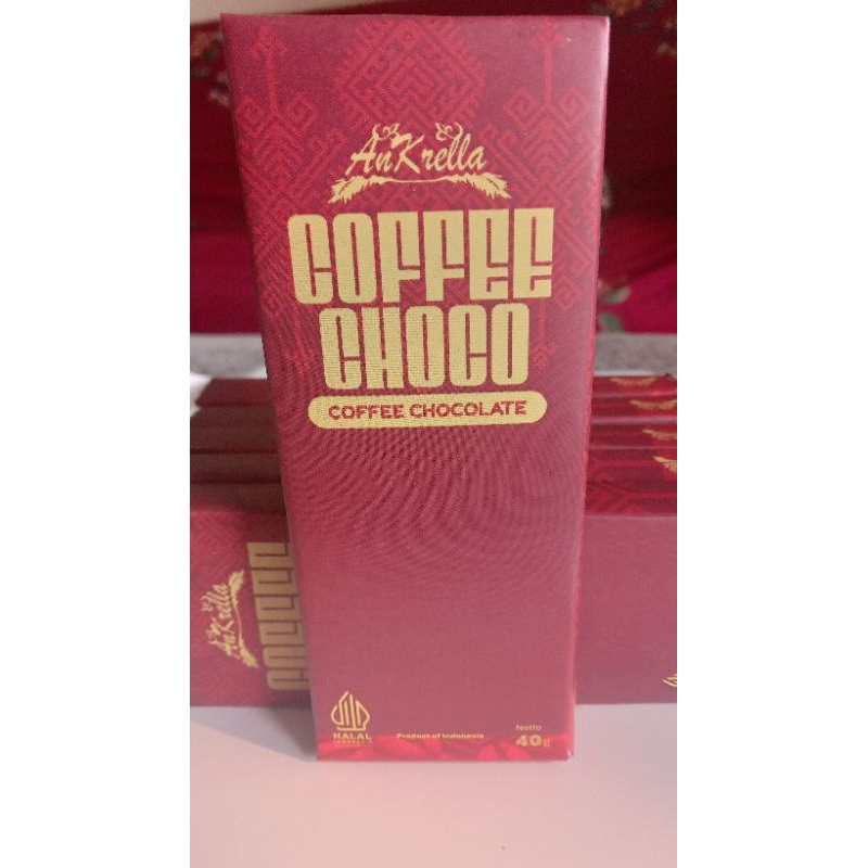 

Ankrella Cokelat kopi - coffee chocolate- coffee choco - chocolate bar 40 gram