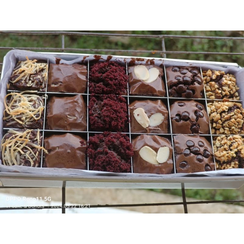 

brownies shiny crust