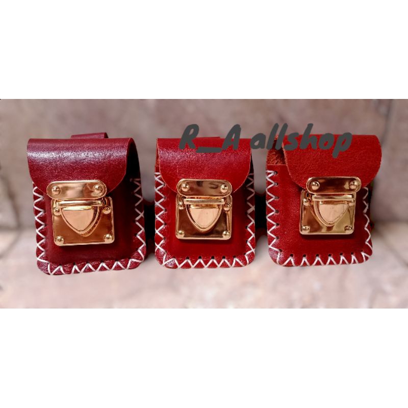 Tempat korek Zippo/ Sarung Zippo kulit asli 100%