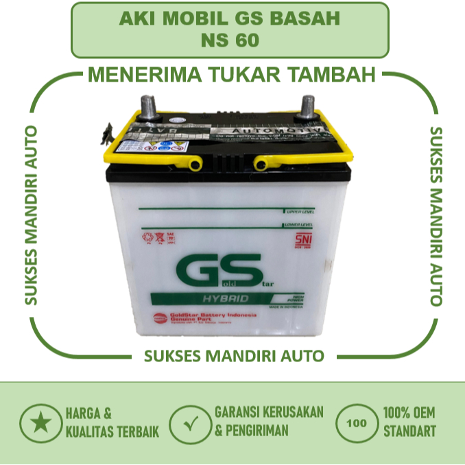 Aki Mobil GS Voxy NS 60L