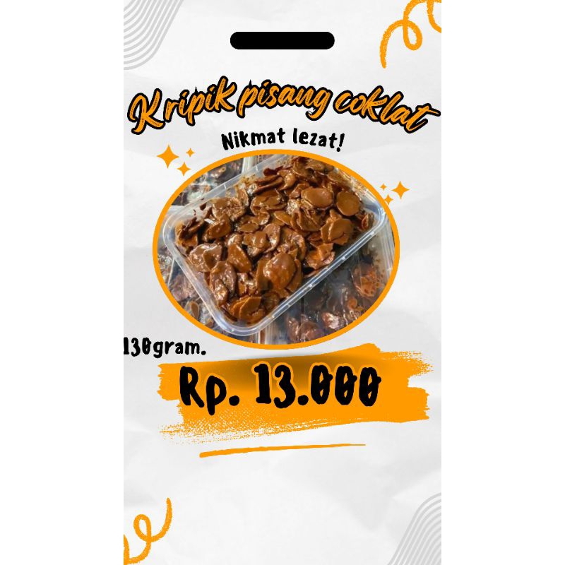 

kripik pisang coklat 130gram