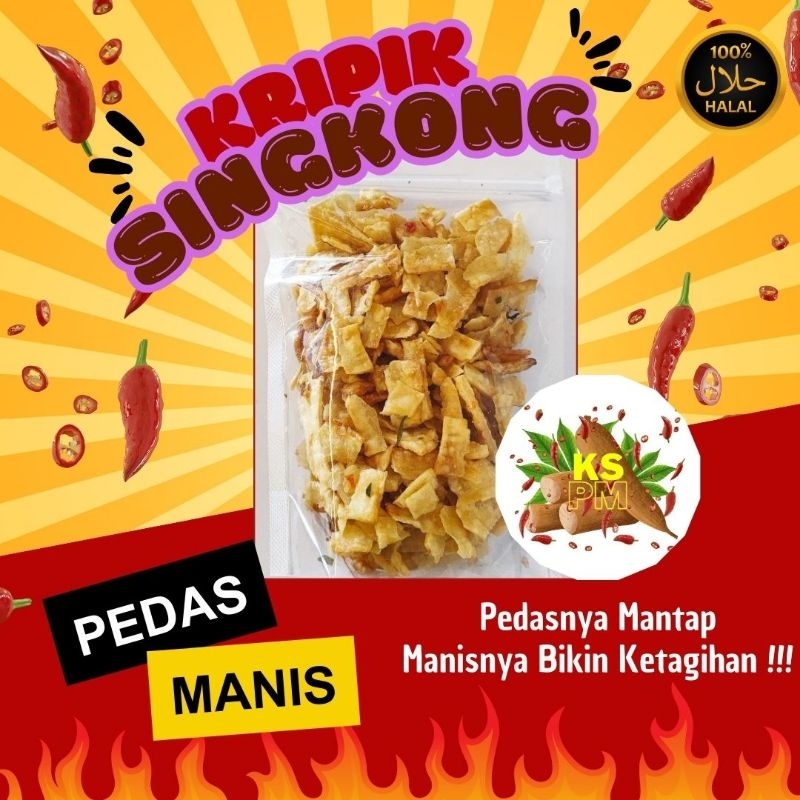 

Kripik Singkong Pedas Manis - Camilan Kekinian - Mengleng - Balung Kethek - KSPM