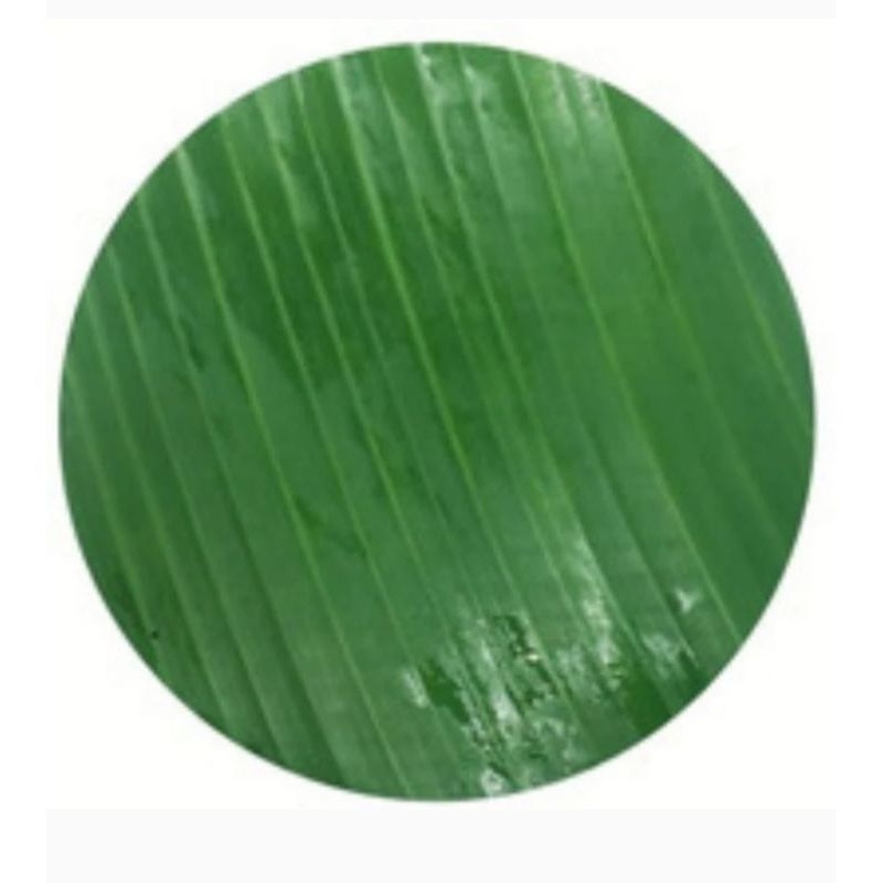 

Daun pisang bulat paket 25 biji ukuran 19 cm
