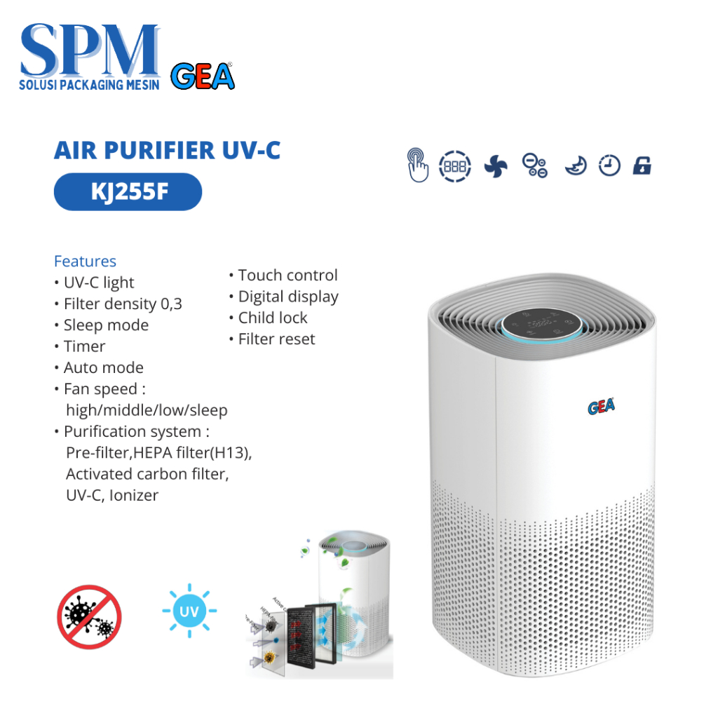 GEA KJ255F Air Purifier UV-C Pembersih Udara Air Purifier KJ-255F