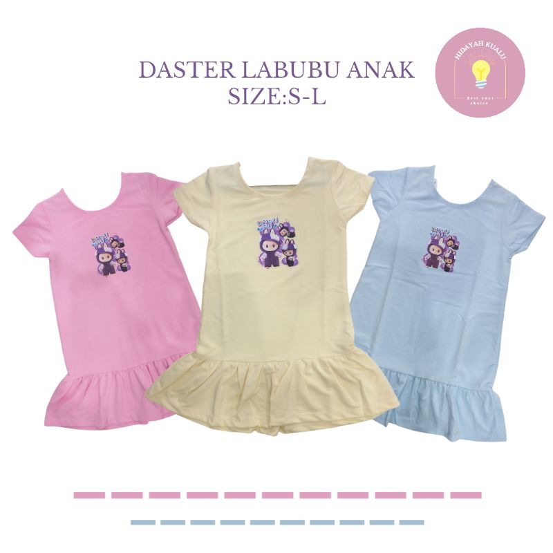 DASTER LABUBU ORENZ ANAK/BAJU LABUBU S-L