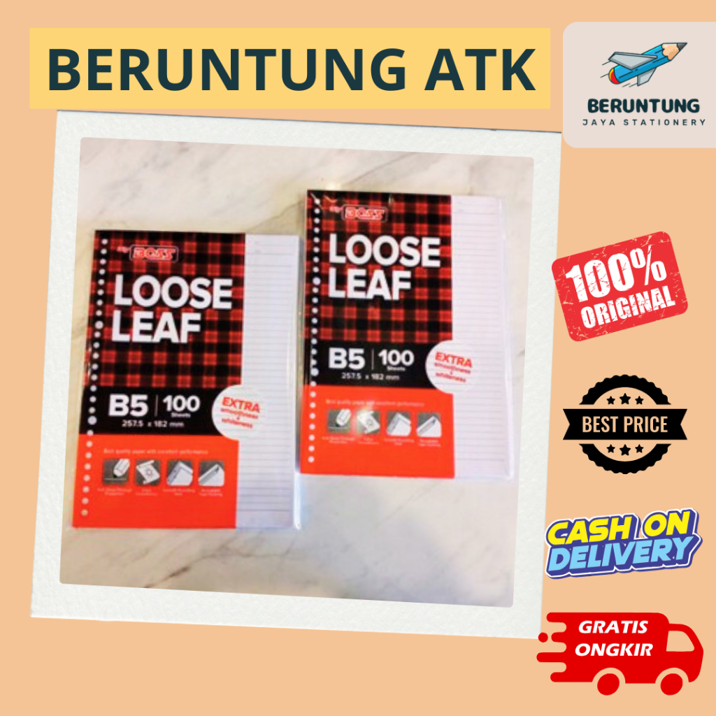 

Kertas Binder/Loose Leaf B5 Big Boss