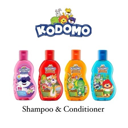 Kodomo Shampoo & Conditioner Gel 200ml Kodomo Shampoo Strawberry Shampoo Anak Kodomo