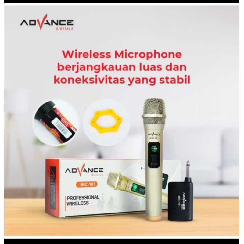 MIC ADVANCE MIC-101 PRO / MICROPHONE MIKROFON WIRELESS