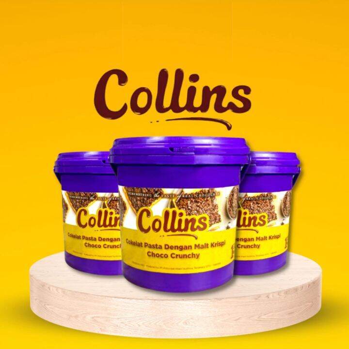 

Collins Choco Crunchy 1 kg/ Selai Roti / Toping Donat Collins / Selai Donat / Collins Selai Donat