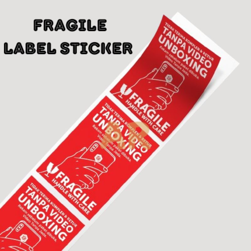 

STIKER WAJID LABEL UNBOXING FRAGILE 20pcs