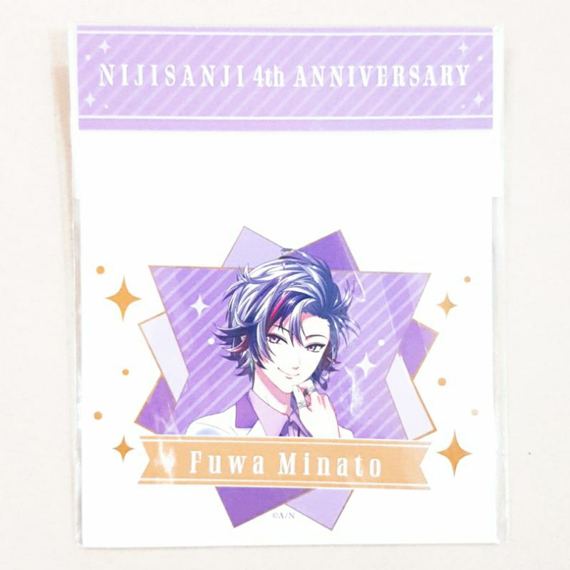 Vtuber Nijisanji 4th Anniv Sticker - Fuwa Minato