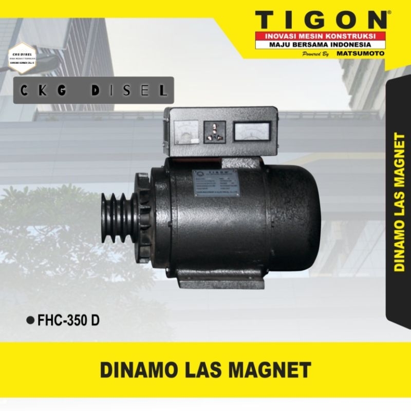 Dinamo Las Magnet AC DC TIGON FHC 350D Welder Generator FHC-350 D