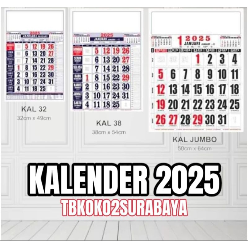 

PROMO KALENDER ANGKA DINDING 2025 UKURAN BESAR TANGGUNG KECIL