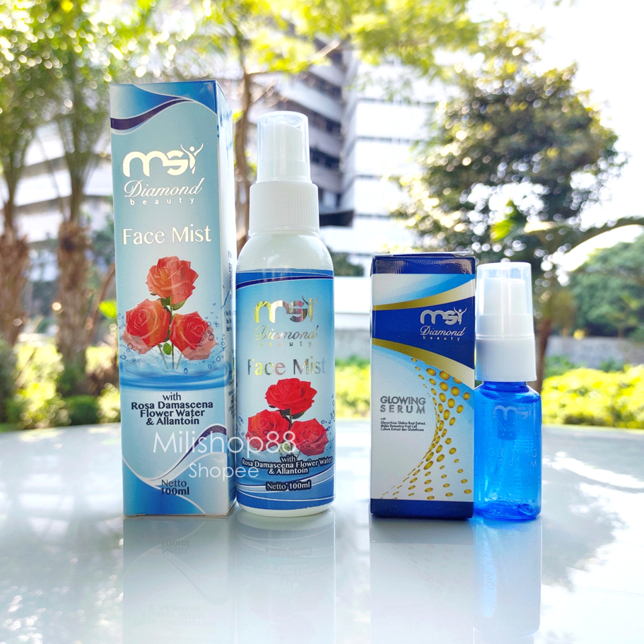 PAKET MSI Diamond Beauty Glowing Serum dan Face Mist Original BPOM