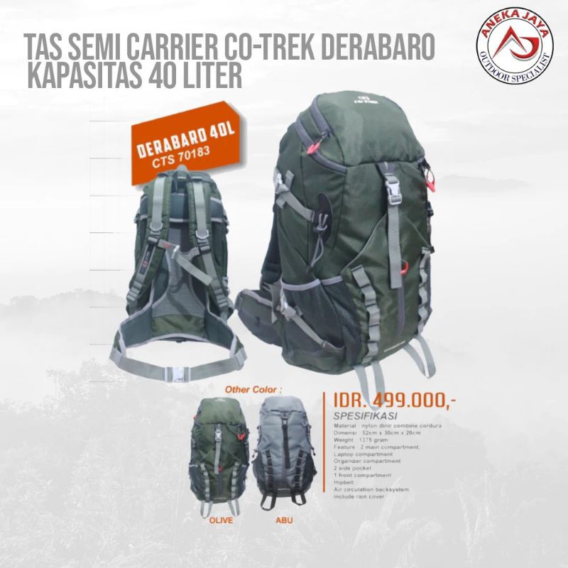 SEMI CARRIER CO-TREK NEW DERABARO 40L