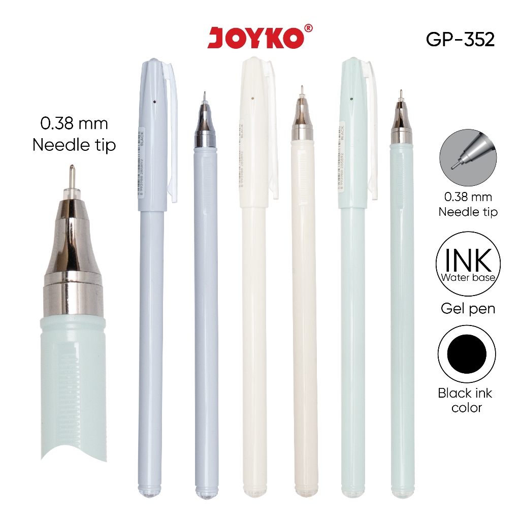 

Gel Pen Pulpen Pena Joyko GP-352 Sofuto Gel 0.38 mm