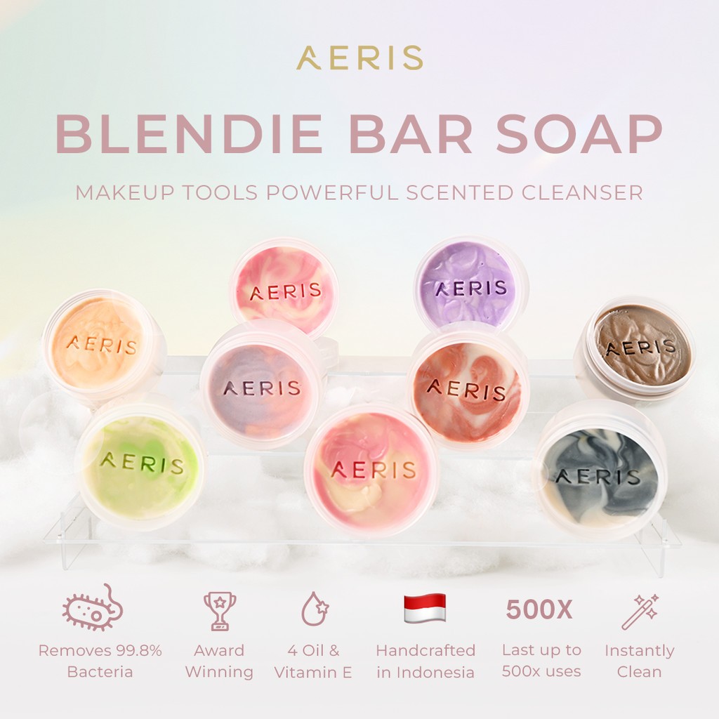 Aeris Beaute Horoscope Blendie Bar Aeris HINT Blendie Bar Soap Aeries Beaute Makeup Brush Cleaner Ae