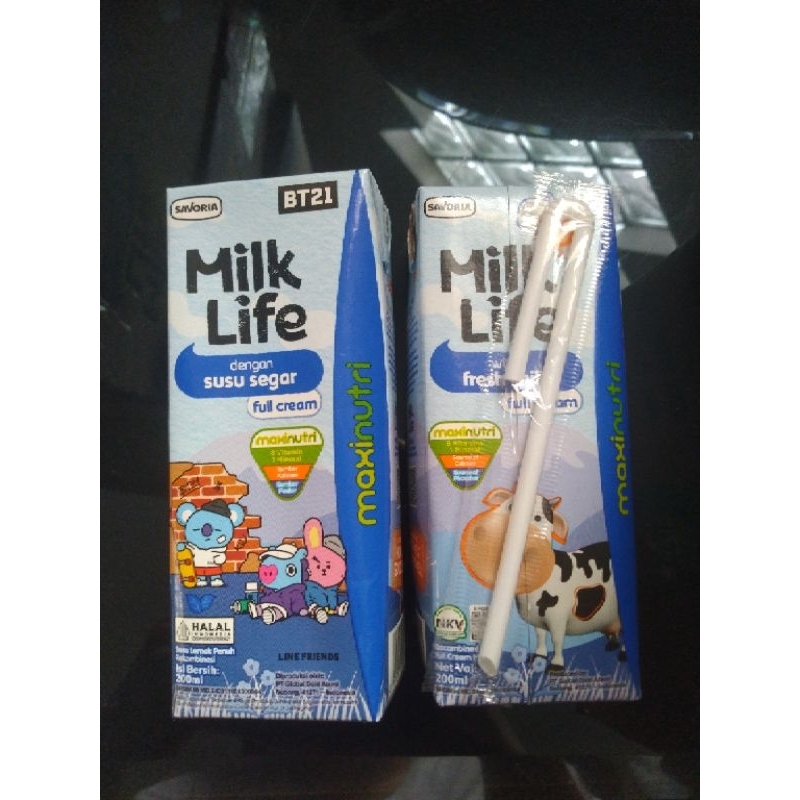

milk life susu segar full cream 200ml