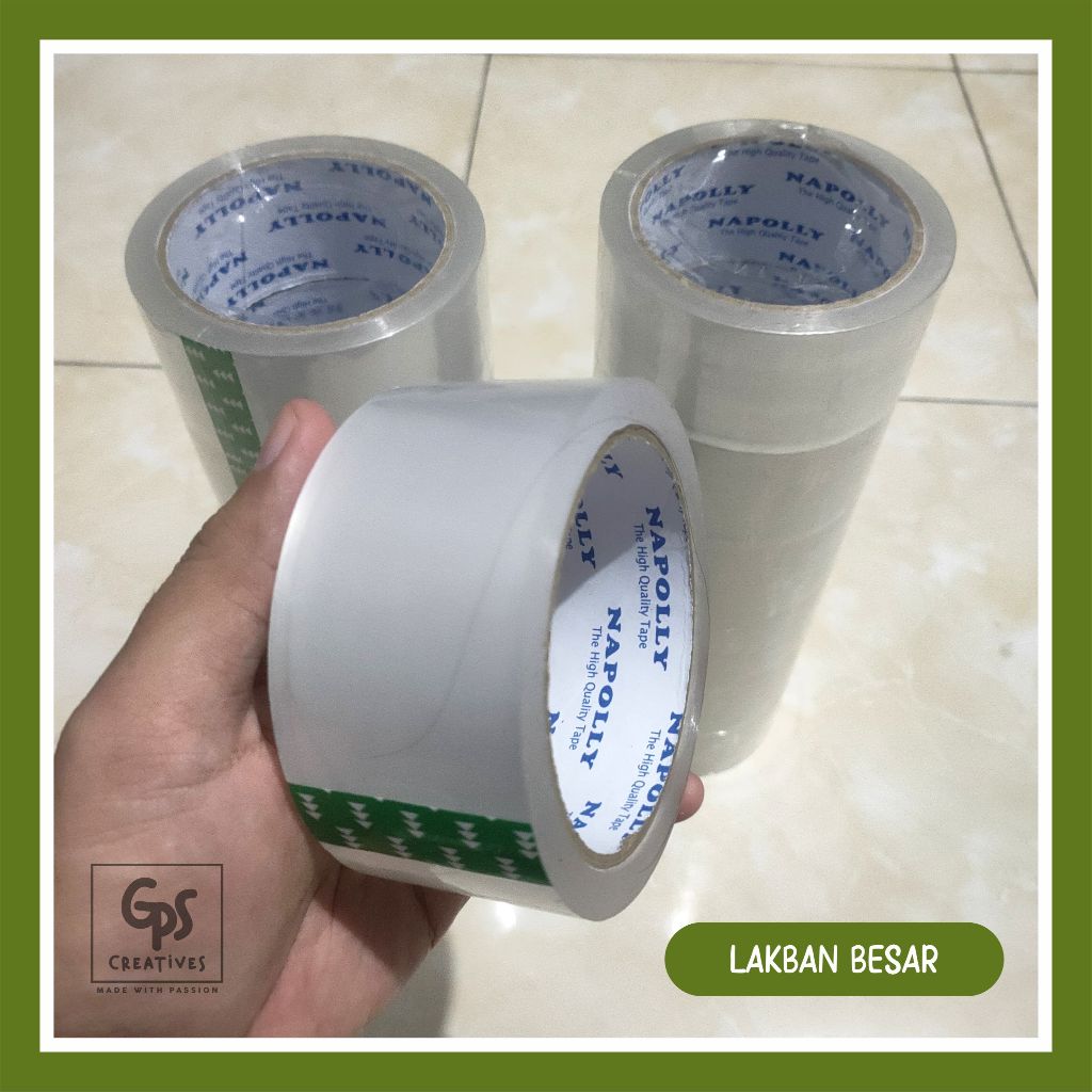 

Lakban OPP Tape 45mm x 90 Yard Solasi Bening Kecil Isolasi Selotip