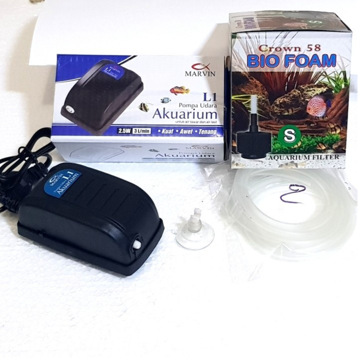Paket Filter aquarium dengan Biofoam S. biofoam M dan biofoam L