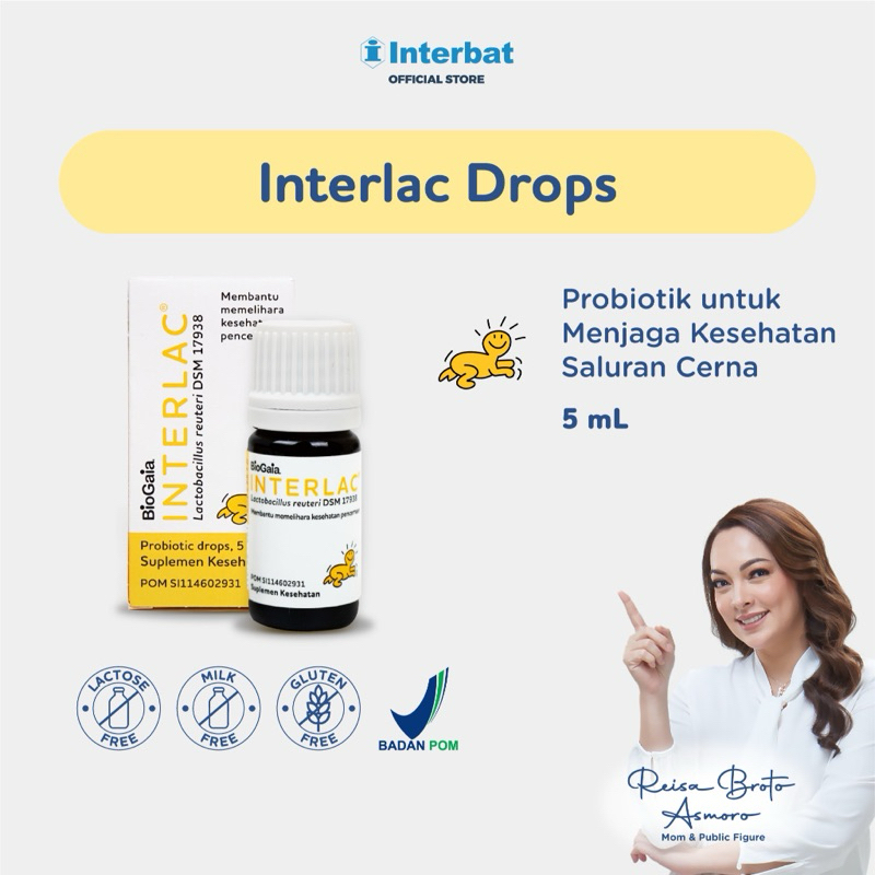 Interlac Drops Probiotik Untuk Bayi dan Anak