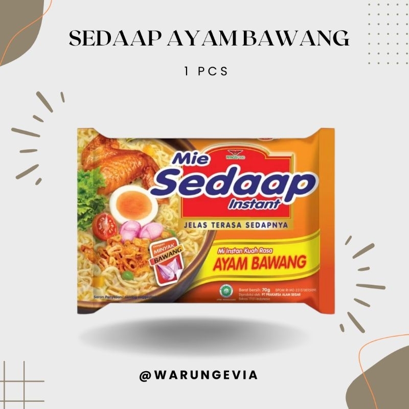 

MIE SEDAAP AYAM BAWANG 1 DUS