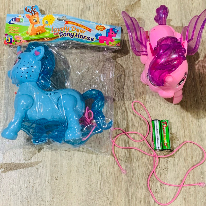 mainan anak kuda pony baterai