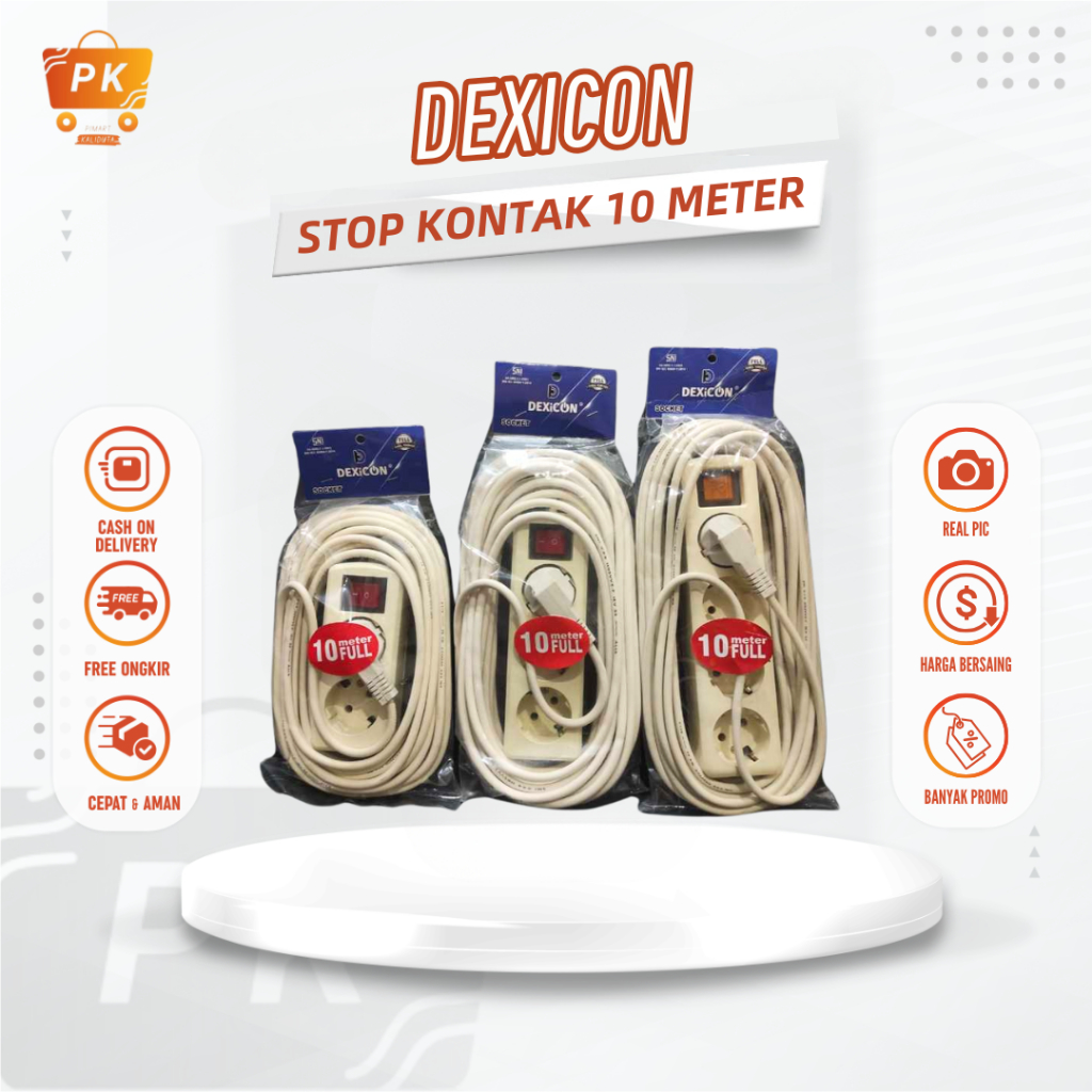 Stop Kontak Terminal Kuningan Arde Dexicon 2 3 4 5 Lubang 3 & 5 Meter