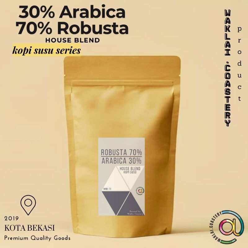 

Biji kopi blend 70R/30A kopi susu series 1kg